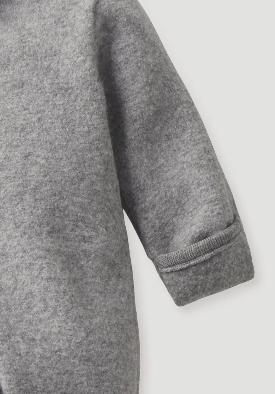 hessnatur Wollwalk Overall aus reiner Bio-Merinowolle von grau Sale