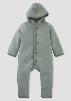 hessnatur Wollwalk Overall aus reiner Bio-Merinowolle von mattgrün Discount