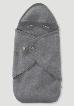 hessnatur Wollwalk Schlafsack aus reiner Bio-Merinowolle von grau Sale