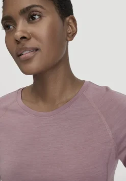 hessnatur Wool-Silk T-Shirt aus Bio-Merinowolle mit Seide von altrosa Hot