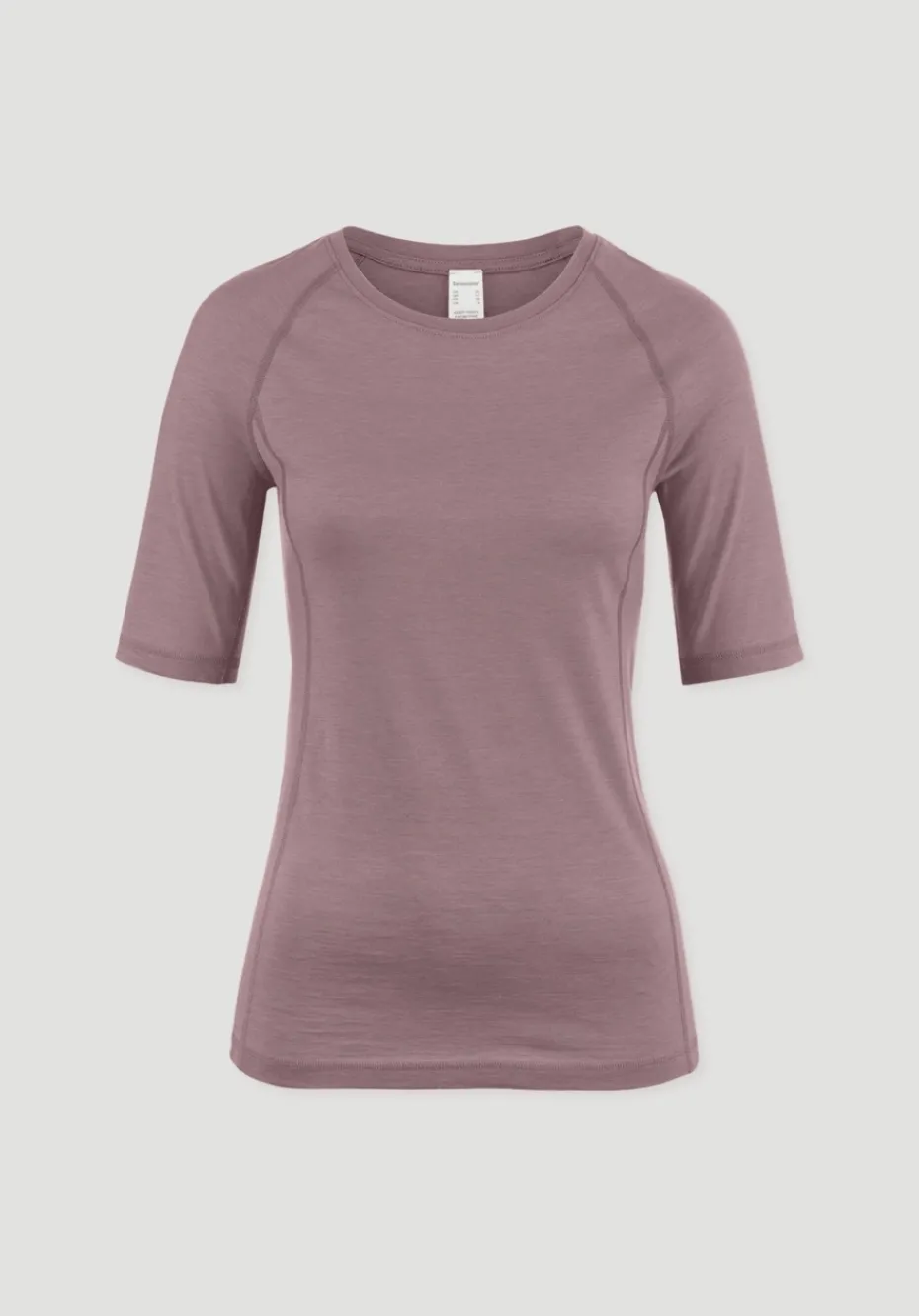hessnatur Wool-Silk T-Shirt aus Bio-Merinowolle mit Seide von altrosa Hot